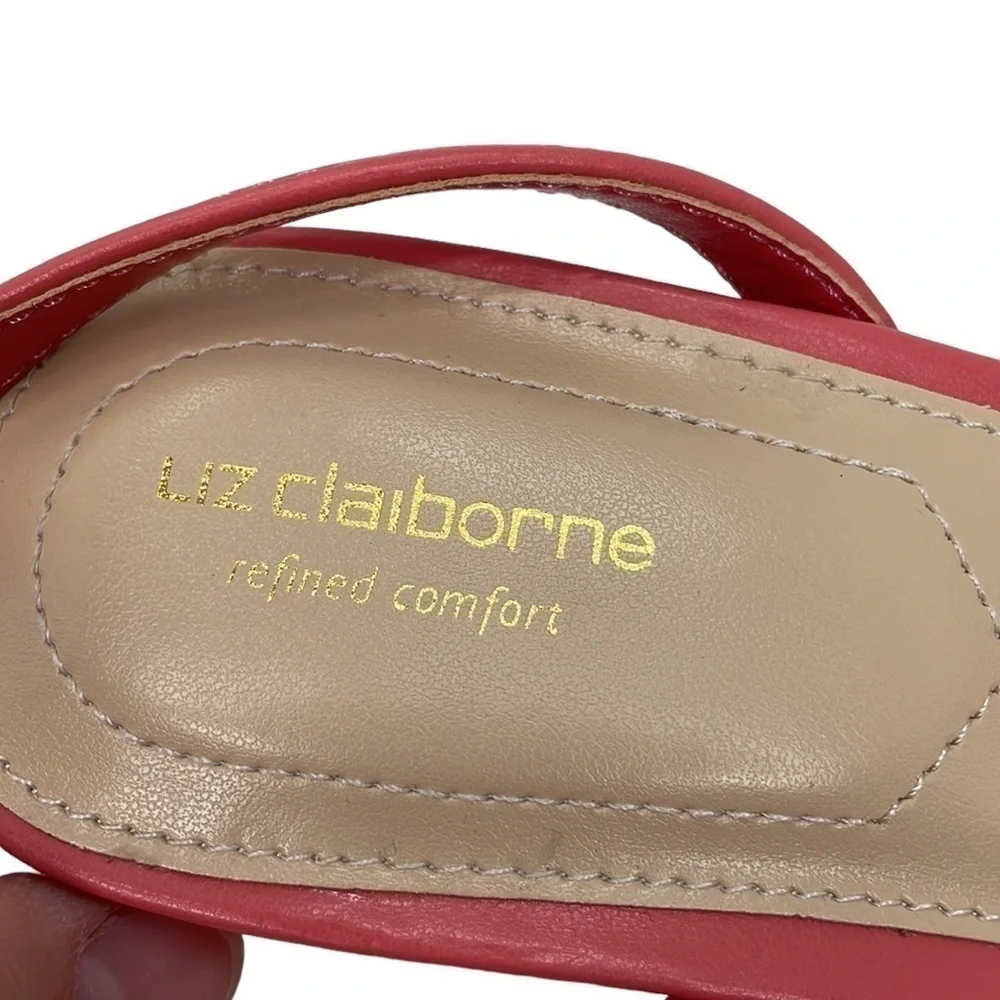 LIZ CLAIBORNE SANDALS NWT Pink Open Toes Strappy Braided 9.5 9 1/2